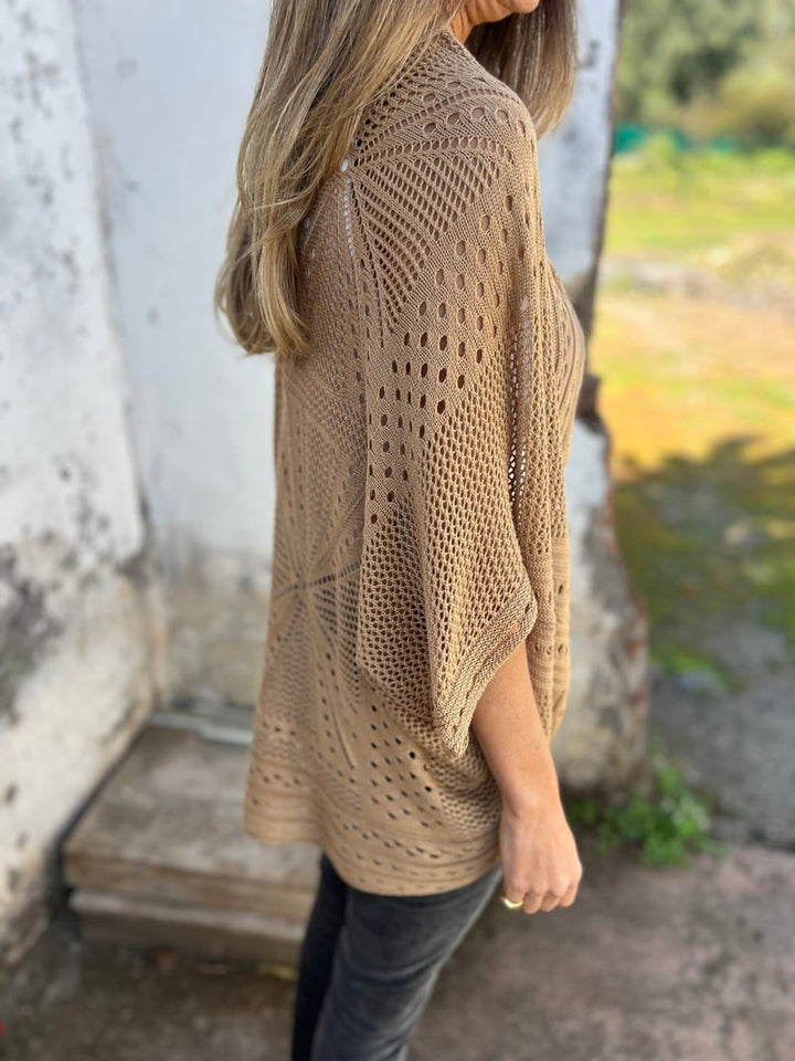AirLoom – Stylish Hollow Knit Casual Cardigan