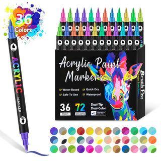 ColorCraft - Dual Tip Acrylic Marker for Precision Art