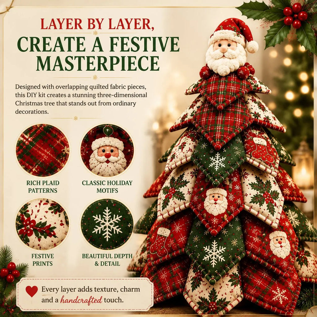 MerryStitch – Handmade Tabletop Christmas Tree Kit