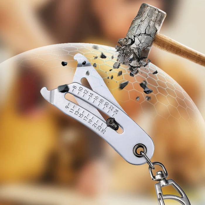 ThreadMate – Compact Thread Size Measuring Keychain