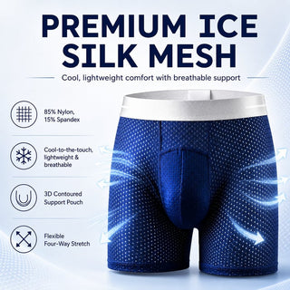 CoolGuard – Premium Ice Silk Leakproof Boxers