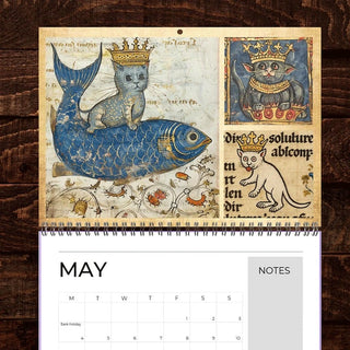 Meowjesty - A Medieval Cat Art Calendar 2026