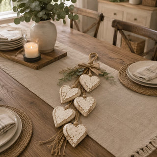 HeartHaven – Rustic Layered Heart Wall Hanging Decor