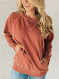 UrbanEase - Ribbed Accent Pullover