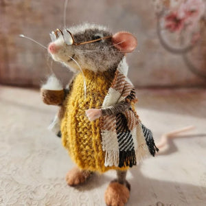 WhiskerWool - Needle Felted Mouse