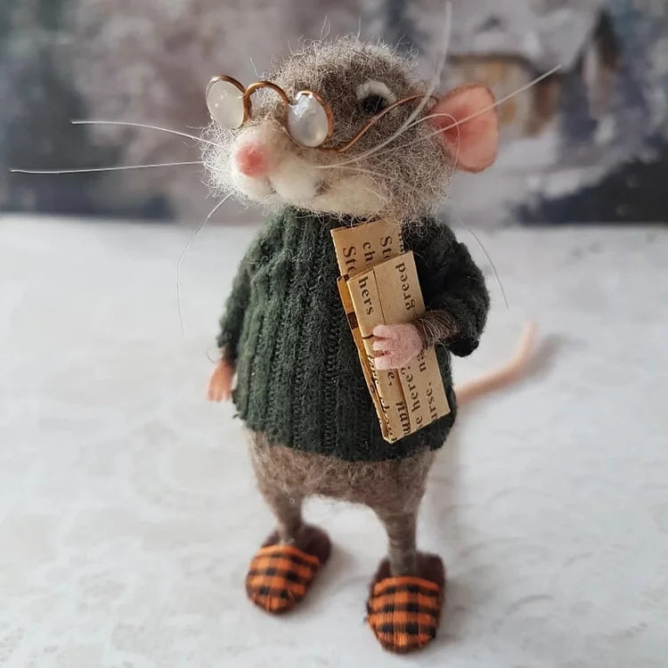 WhiskerWool - Needle Felted Mouse