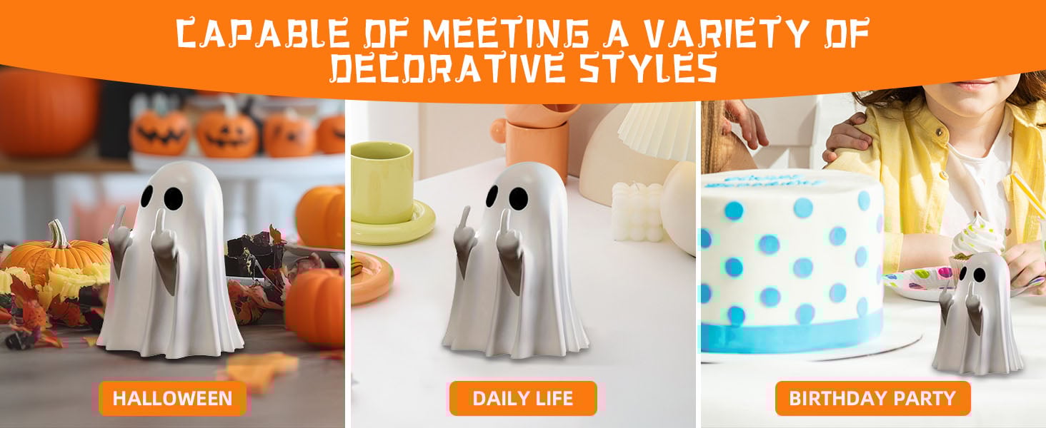 Ghoulie - Playful Resin Ghost Statue