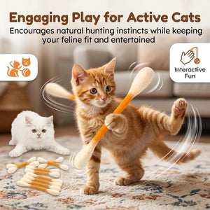 WhiskerFun – Multi Cat Swab Toy Set