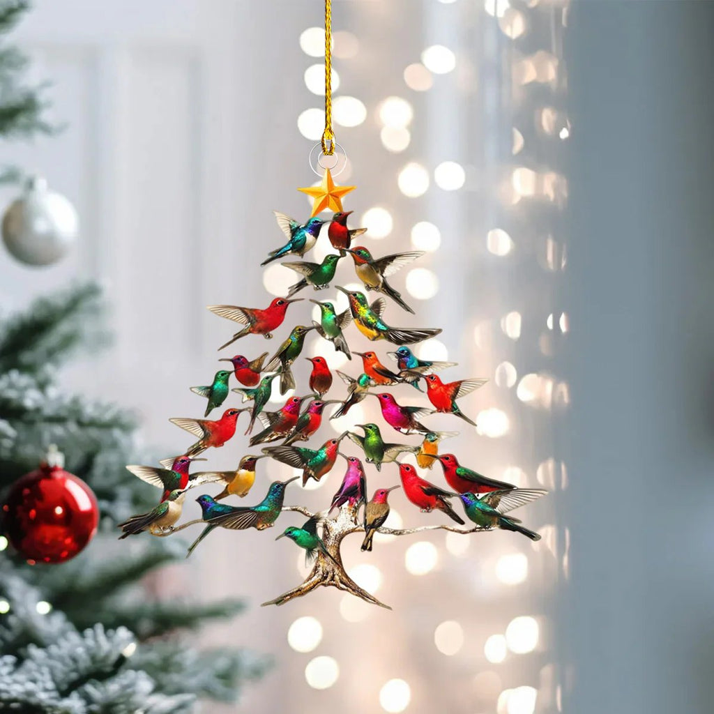 WinterWings - Radiant Hummingbird Ornament for Magical Décor