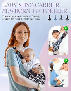 CozyStride – Breathable Adjustable Toddler Carry Sling