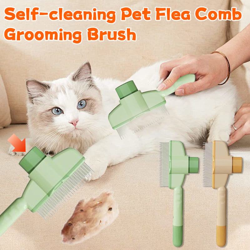 FleaFree - Self Cleaning Pet Grooming Brush