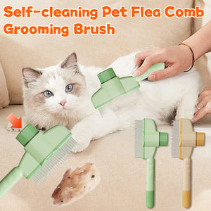 FleaFree - Self Cleaning Pet Grooming Brush
