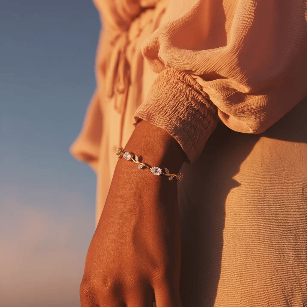 BloomVine – Delicate Rose Bracelet
