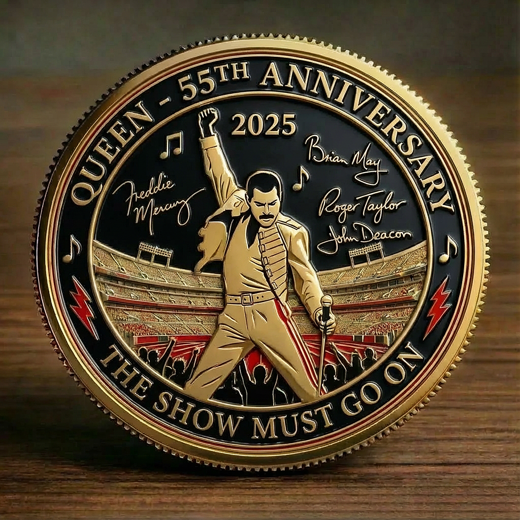 🔥LAST DAY 60% OFF - Queen 55th Anniversary Commemorative Coin