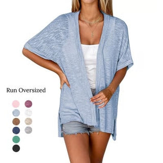 Appolline Stylish Flowy Short Sleeve Cardigan