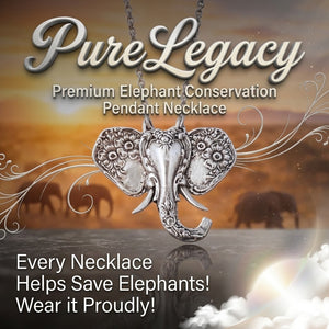 PureLegacy – Premium Elephant Conservation Pendant Necklace