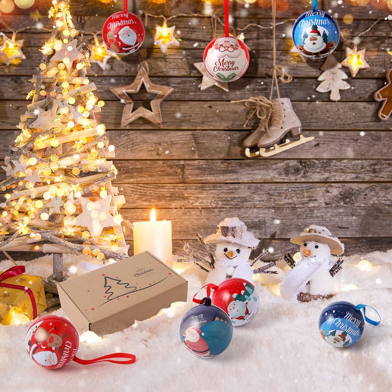 Festive Candy Jar Ball | Tree & Gift Ornament