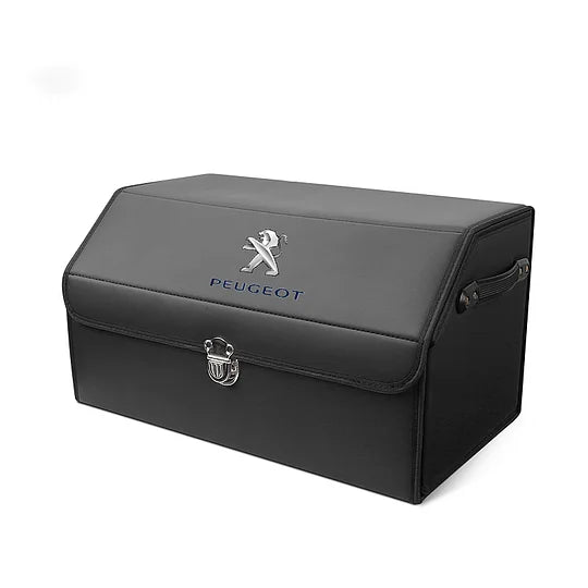 AutoNest - Elegant Leather Trunk Organization System