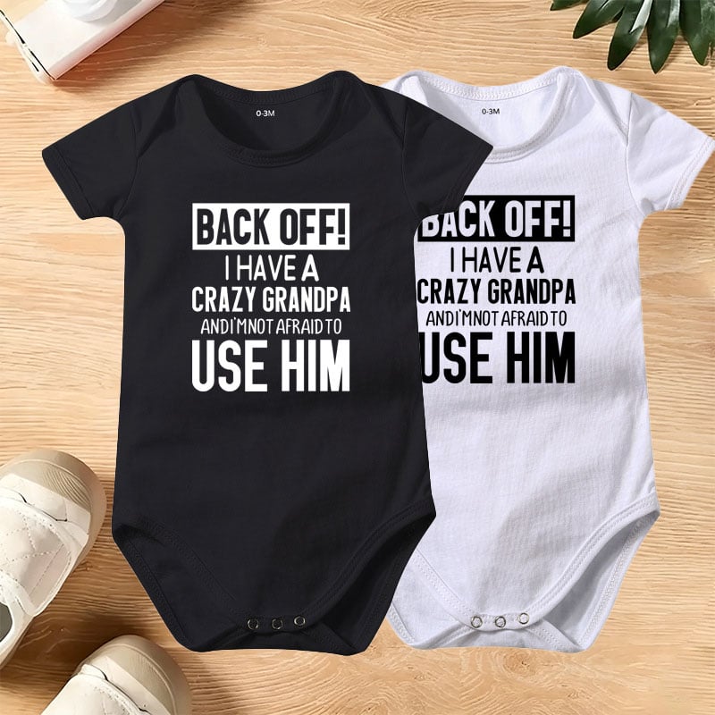 SnugglePrint – Grandpa Quote Baby Bodysuit