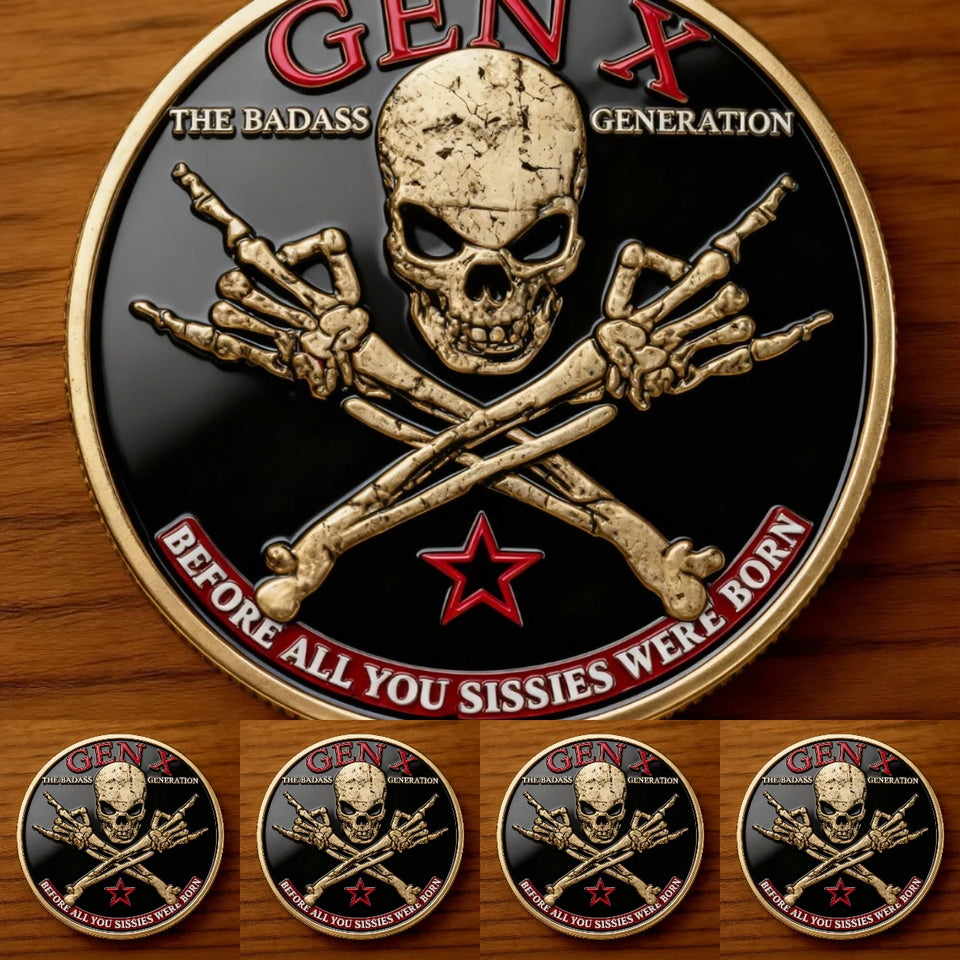🪙GEN X Coin – The Ultimate Tribute to the Badass Generation 💀🔥