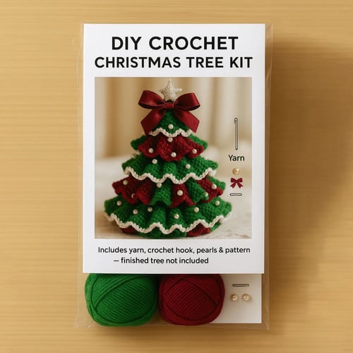TwinkleStitch – Handmade Crochet Holiday Tree Set