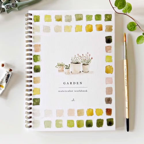 AquaBliss - Beginner Watercolor Learning Book