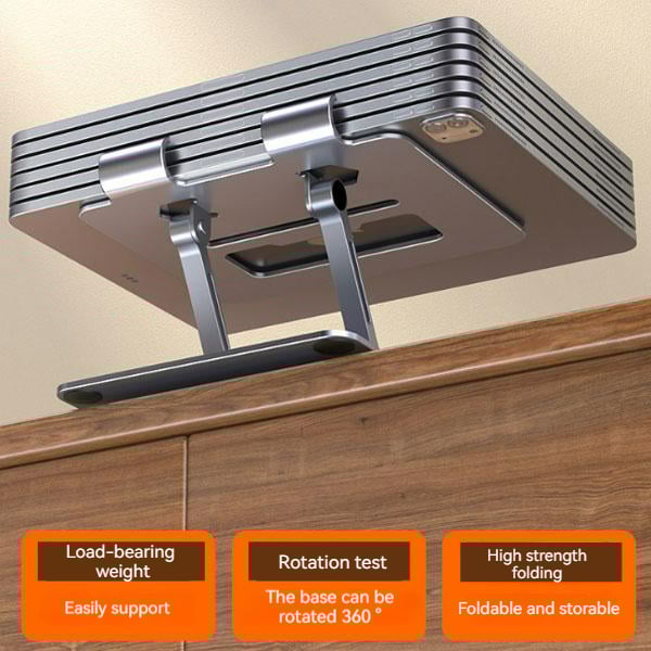 FlexElevate – Rotating Aluminum Laptop Stand