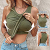 EaseWear – Casual Round Neck Ribbed Bra