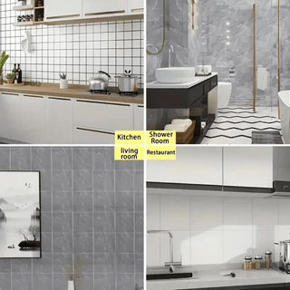 OpulentWall - Marble-Inspired Self-Adhesive Tiles
