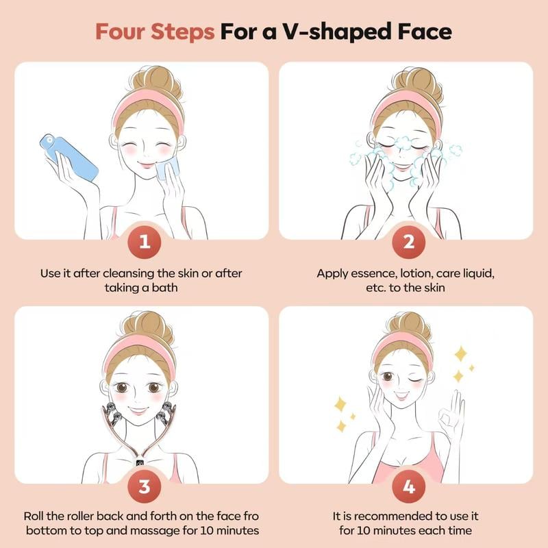 ✨Portable Rechargeable Wireless Facial Massager —Effectively reduces puffiness and improves blood circulation