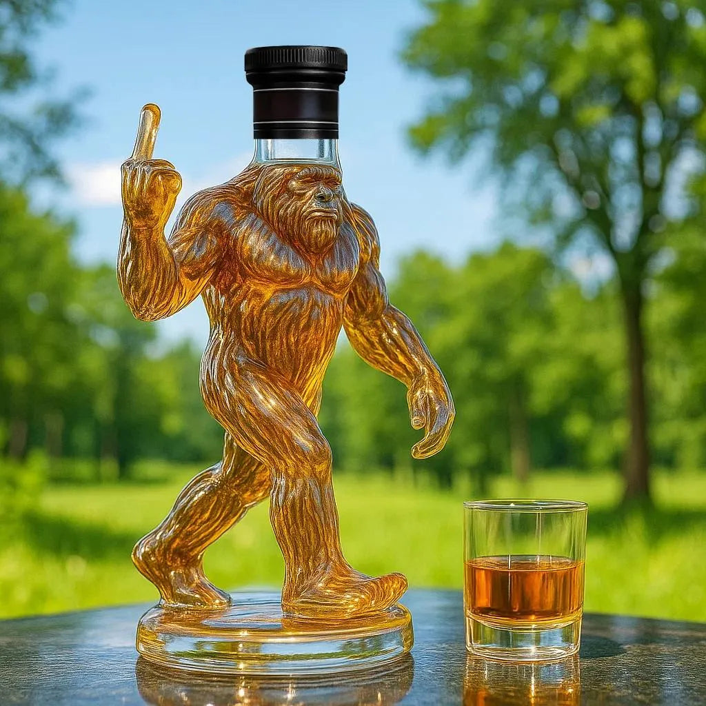 SasquatchSips – Funny Bigfoot Whiskey Bottle