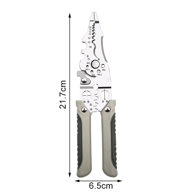 Wire Stripping Crimping Cable Cutter Pliers marnetic