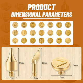 EngravePro – Copper Alphabet Wood Burning Set