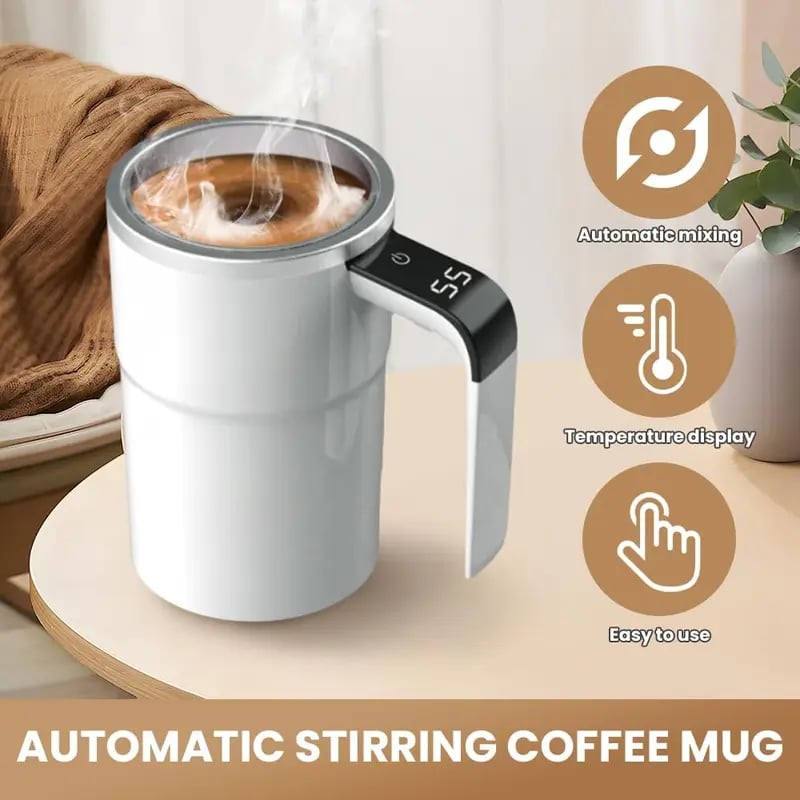 WhirlSip - Self-Stirring Mug with Smart Temperature Control