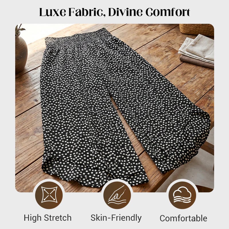 👖Women's Flowy High Waist Wide-Leg Pants – Slimming, Comfy & Chic🌺