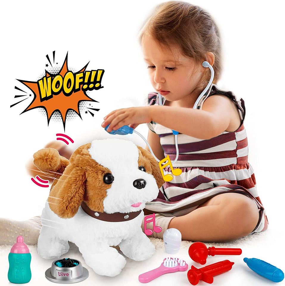 FurryFun - Interactive Plush Puppy Toy