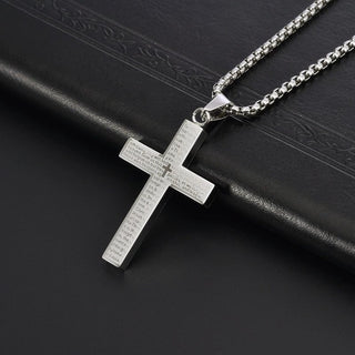 BlessedCharm – Scribble Cross Necklace