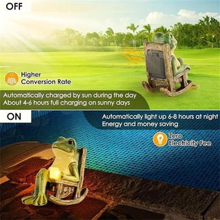SunFrogGlow – Solar Frog Garden Accent Light