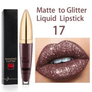 GlamAura – Diamond Matte Shimmer Lipstick