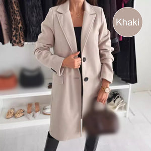 FemmeVogue – Chic Tailored Coat for Fall