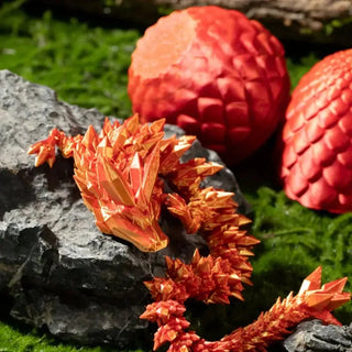 3D Dragonstone Articulated Crystal Serpent marnetic