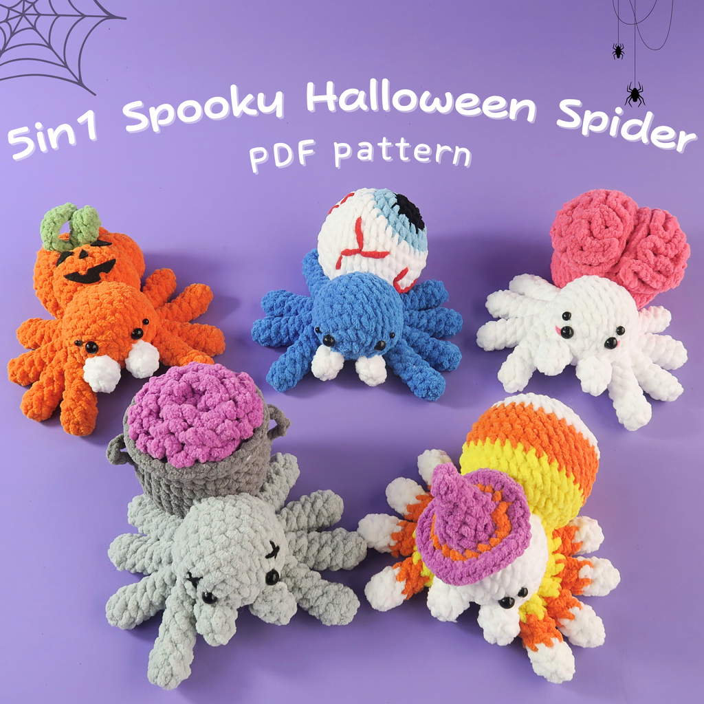 CreepyCrawl – Halloween Spider Crochet Set