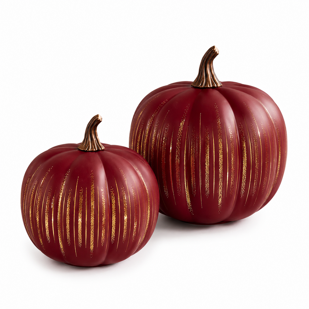 GlowHaven – Decorative Twinkling Glass Pumpkin Light