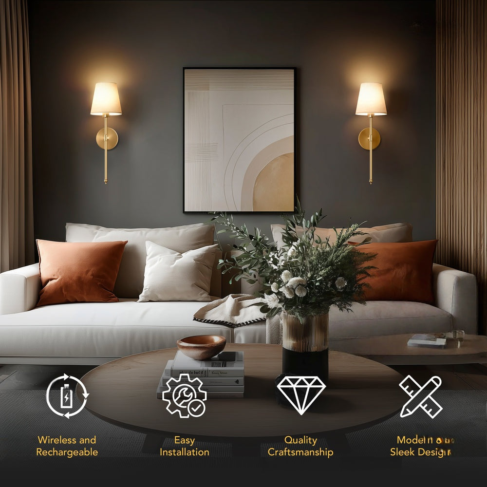 Marbella - Wireless Wall Lamp Sconce – Modern & Elegant