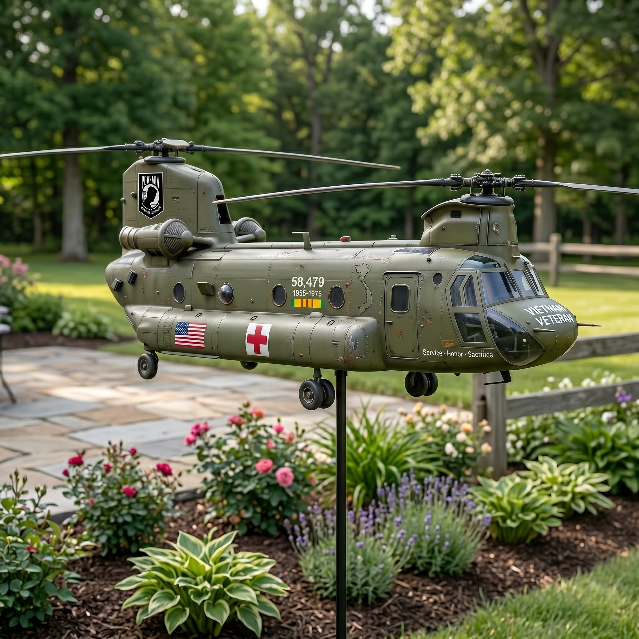 🏆Last Day Promo: 49% OFF 🎖️-Vietnam Veteran CH-47 Chinook Helicopter Wind Spinner- ✈️Buy 2 Free Shipping Today!