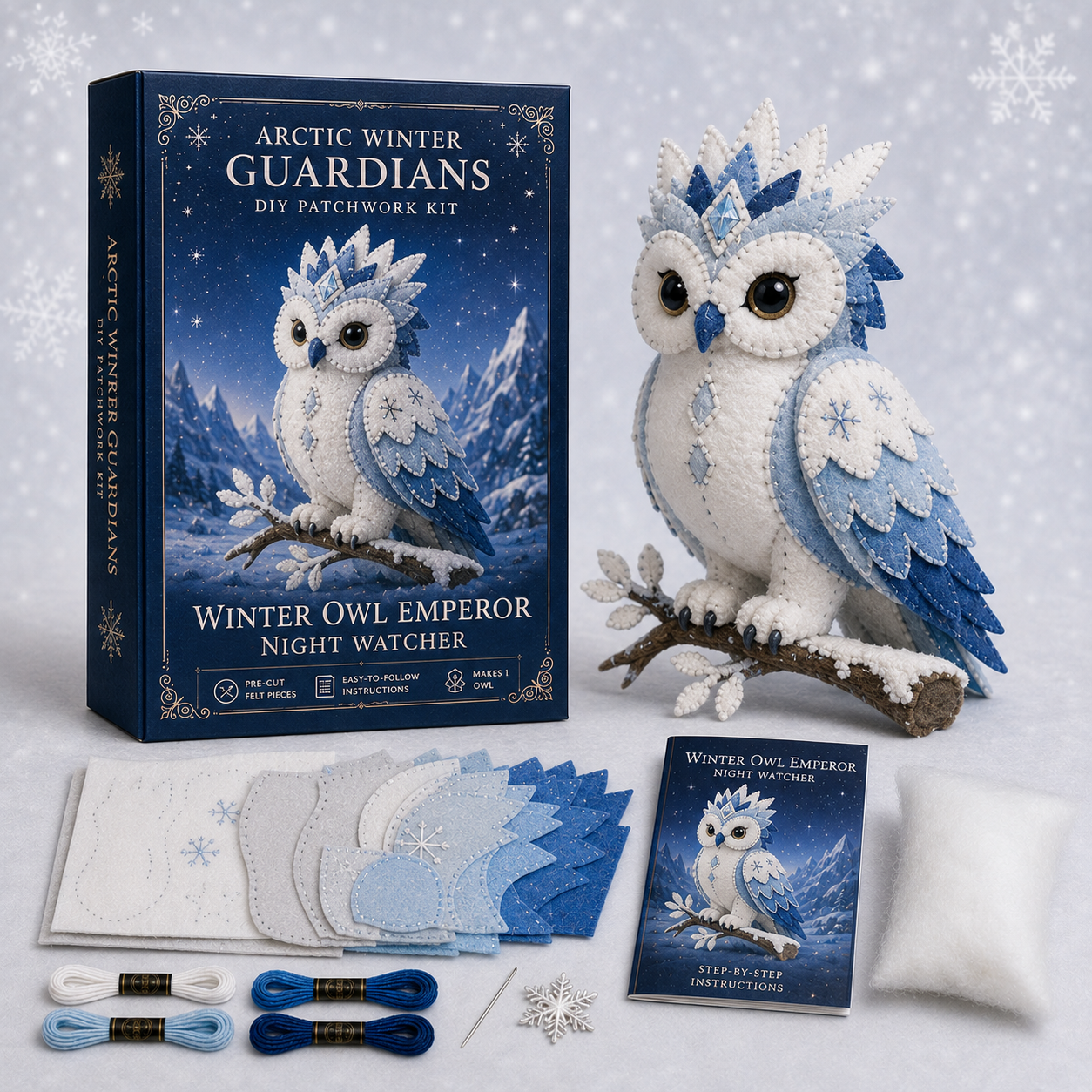 Arctic Winter Guardians DIY Patchwork Kit – Create Your Own Frosty Mythical Friend