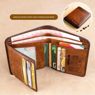PrimeGuard - Genuine Leather RFID Wallet