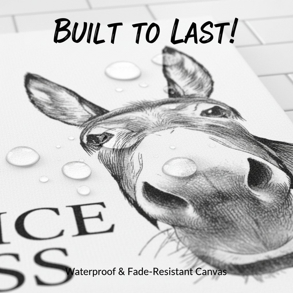 The Mischievous Mule - Comical Canvas Art
