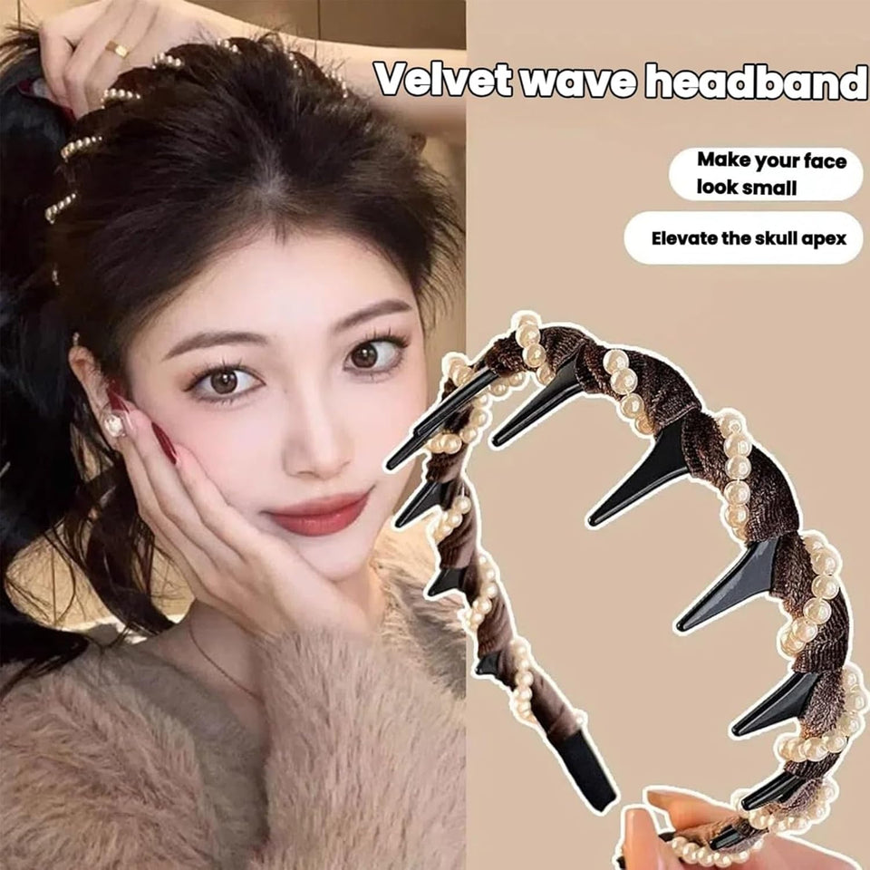 CrownPearl – Retro High Skull Headband