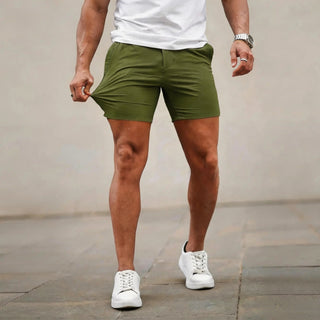 Men’s 5-Inch Slim Fit Stretch Chino Shorts – Casual Tapered Comfort Summer Shorts